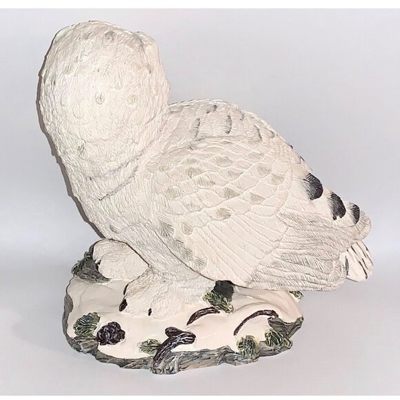 Vintage Great Snowy Owl Sculpture Hamilton Collection Figurine (1994) - Picture 2 of 5